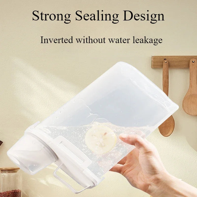 Measuring Cup Dispenser for Rice, Cereal, and Flour – Airtight Storage
