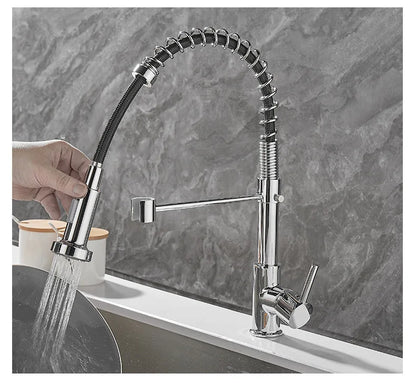 Contemporary Kitchen Faucet with Sleek Design and Practical Use