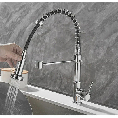 Kitchen Faucet with Dual Outlet – Dualflow Design