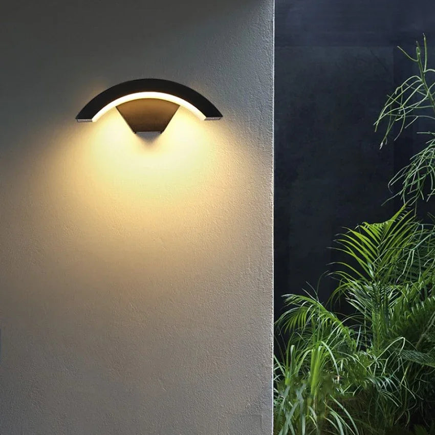 18W Waterproof LED Wall Light for Outdoor Use with Motion Detection