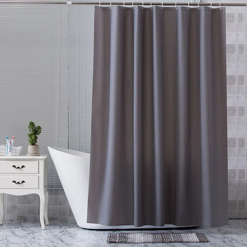 Waterproof Eco-Friendly Shower Curtain in Aqua Color