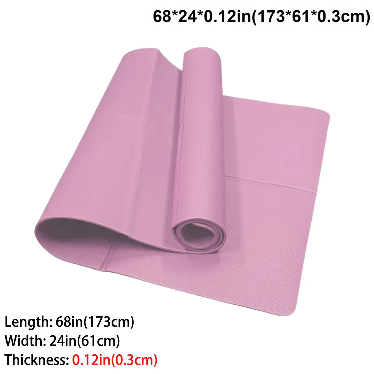 Foldable Yoga Mat | EVA Material | 3–6 mm Thickness | Lightweight & Non-Slip | 173x60 cm