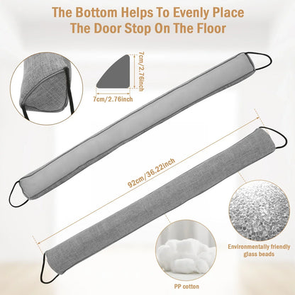 Door Seal Stopper | Triangular Shape | Under-Door Blocker for Air, Dust & Noise | 92 cm