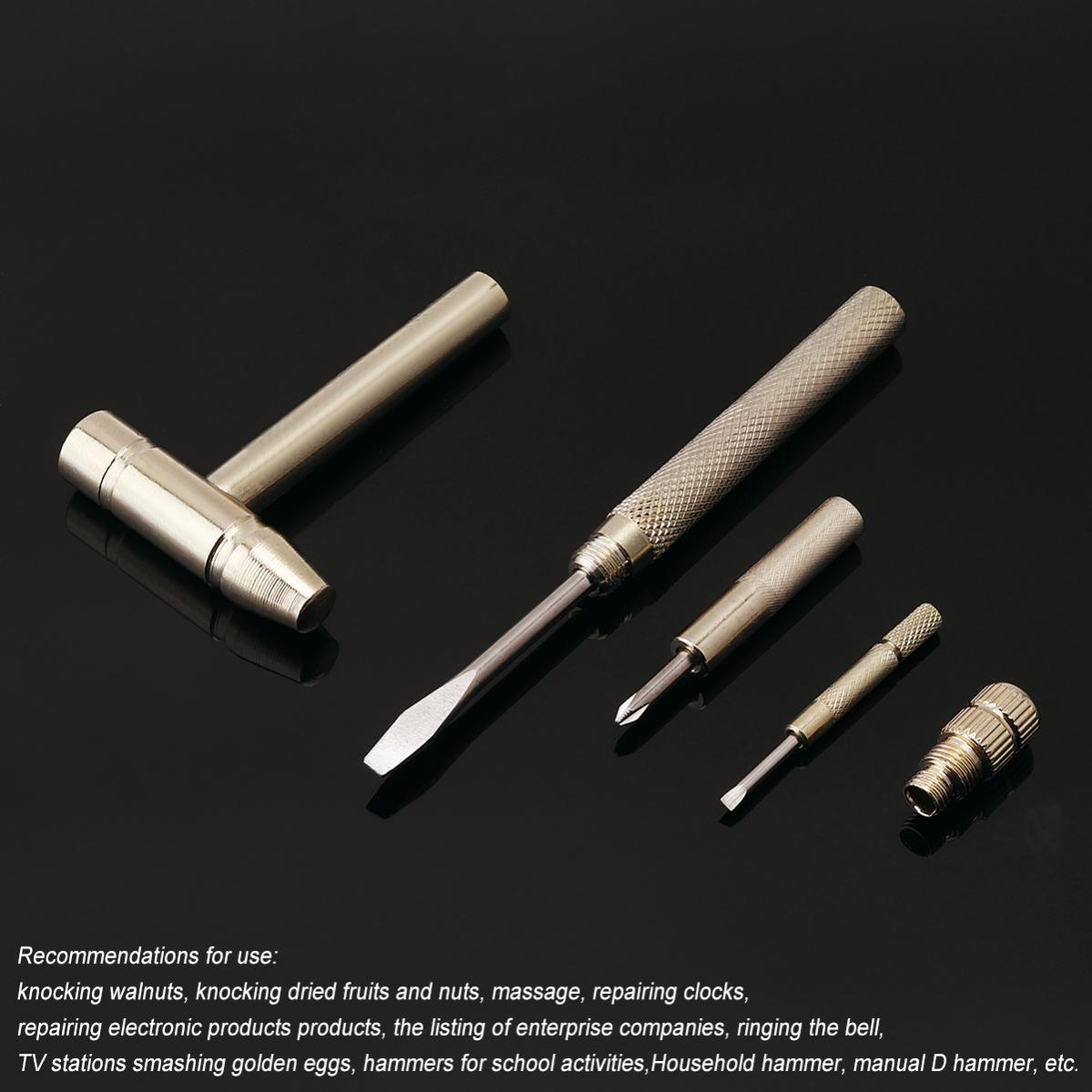 5-in-1 Compact Screwdriver Set with Detachable Tools