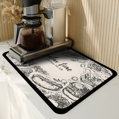 Absorbent Kitchen Mat for Drying Dishes – Safe and Functional
