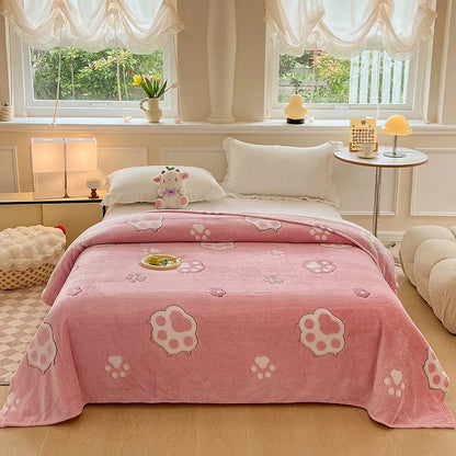 Snowflake Blanket | Soft Velvet Plush Throw | Lightweight & Skin-Friendly | Breathable & Versatile