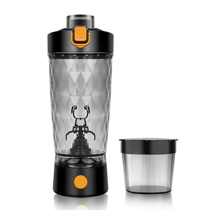 Self-Cleaning Electric Shaker Bottle with Built-in Powder Storage, USB-C