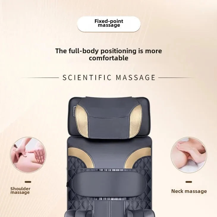 Heat and Air Compression Massage Mat for Full Body Relief with Remote