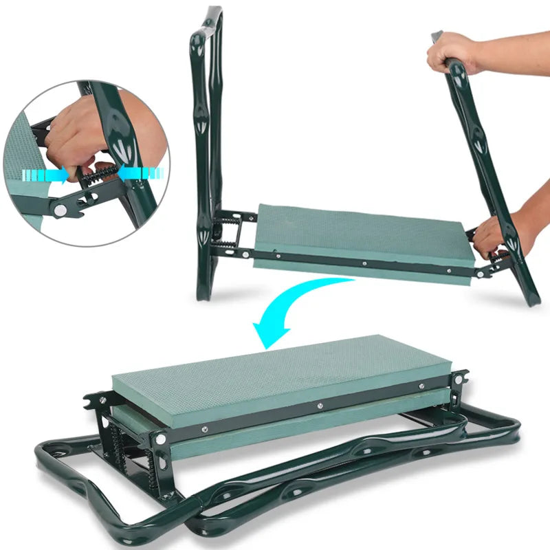 Sturdy Garden Kneeler with Padded Seat - Portable & Foldable