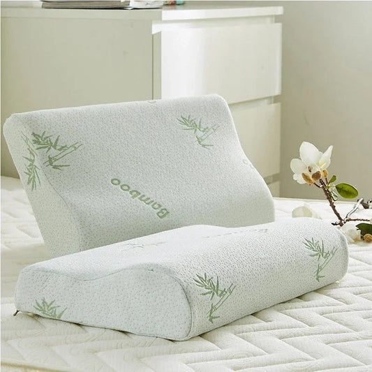 Bamboo Fiber Orthopedic Pillow with Memory Foam and Slow Rebound
