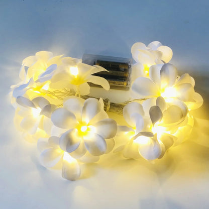 LED Flower Garland – 3m with Warm White Glow for Romantic Decor