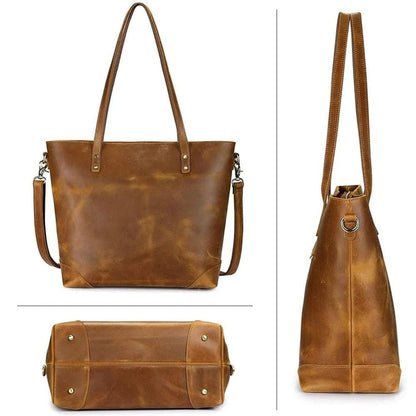 Retro Faux Leather Handbag