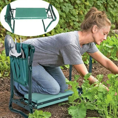 Sturdy Garden Kneeler with Padded Seat - Portable & Foldable
