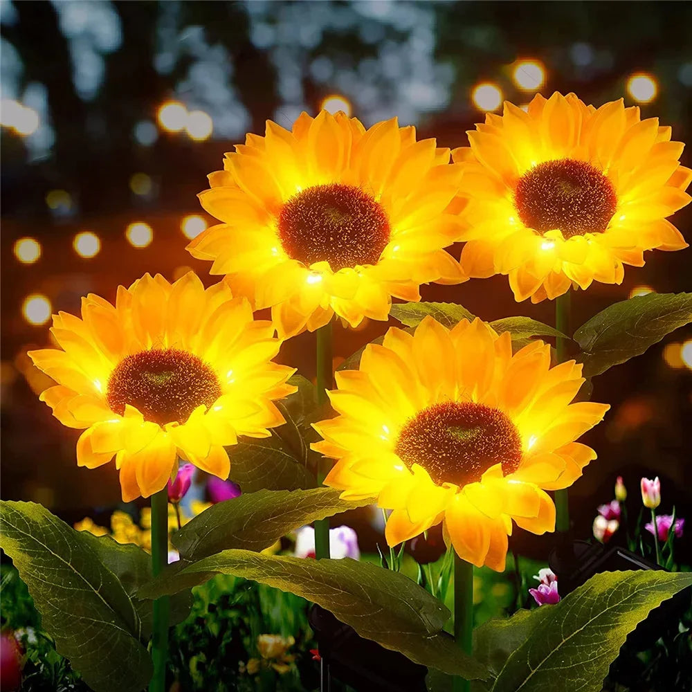 Outdoor Solar Sunflower Lights – GardenGlow [Last Day Discount]