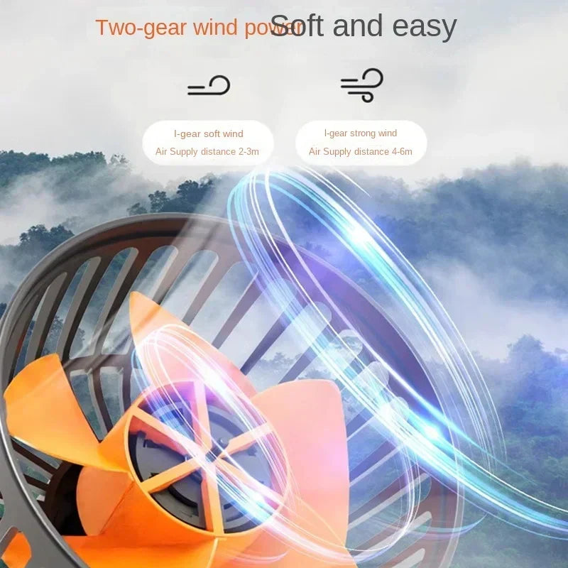 Three-Head Car Fan with 360° Adjustment – USB/12V/24V Air Circulator