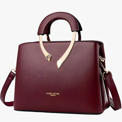 Versatile Women's Leather Tote Bag with Optimal Organization