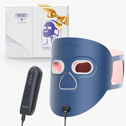 Wireless LED Facial Mask for Skin Treatment – Red, Blue, Near Infrared, 4 Modes