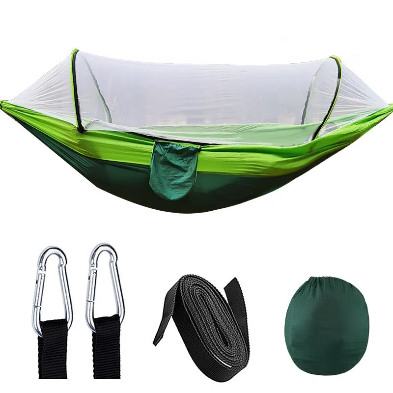 Outdoor Hammock with Mosquito Net and Quick Closure – 200 kg Capacity