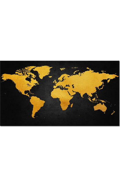 World Map Canvas Art for Home Decor