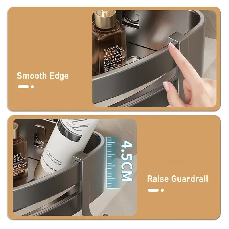 Suction Cup Bath Shelf for Drilling-Free Installation – AquaGrip Style