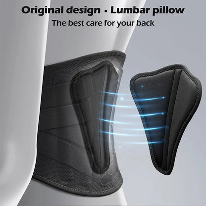 Adjustable Compression Back Brace for Lumbar Support | Breathable Belt for Lifting and Work