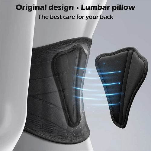Adjustable Compression Back Brace for Lumbar Support | Breathable Belt for Lifting and Work