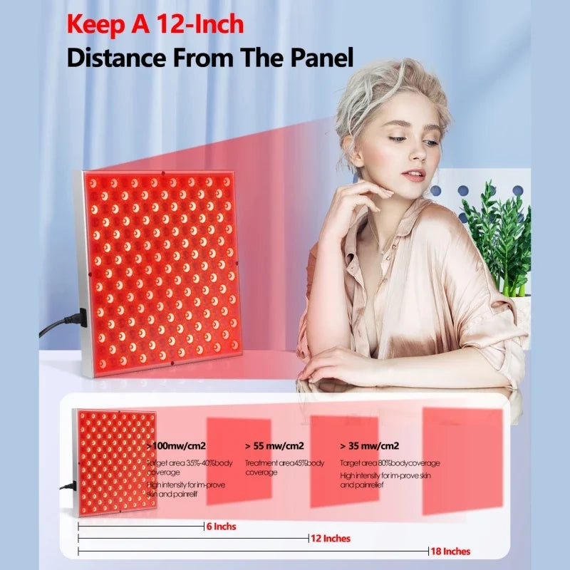 LED Light Therapy Device | 660nm 850nm Near Infrared Lamp for Skin & Body