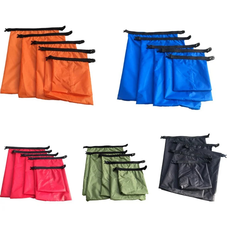 Dry Bag Set - Waterproof & Ultra-Lightweight - 5 Sizes for Sports & Outdoors
