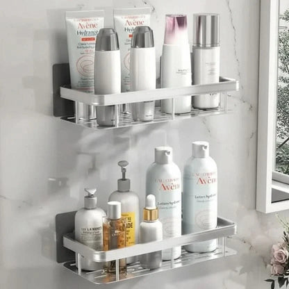 Drill-Free Bathroom Shelf for Stylish and Organized Spaces