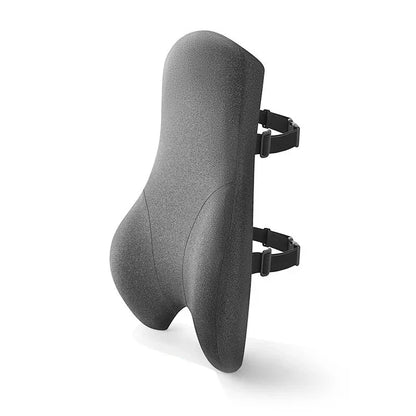 24-Inch Lumbar Support Cushion with Memory Foam, Breathable Mesh, and Non-Slip Straps