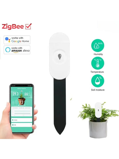 Soil Moisture Sensor with Real-Time Data and Voice Control – Zigbee 3.0