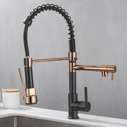 Contemporary Kitchen Faucet with Sleek Design and Practical Use