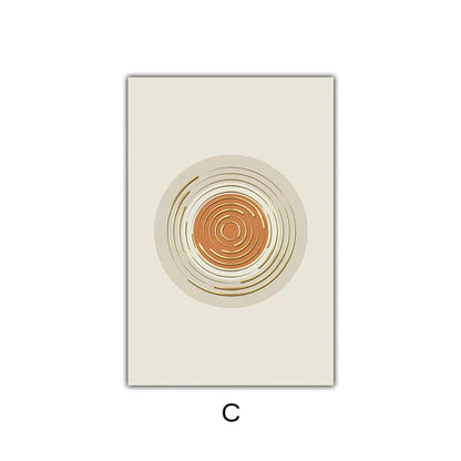 Serene Geometric Landscape Canvas Art for Chic Home Decor