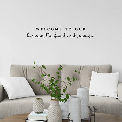 Removable Typographic Wall Decal for Family Home – DIY Wall Art Sticker