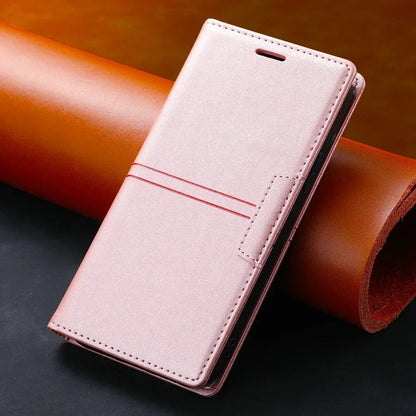 Leather Wallet Case for Google Pixel - Magnetic Flip Cover with Protection