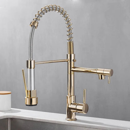 Contemporary Kitchen Faucet with Sleek Design and Practical Use