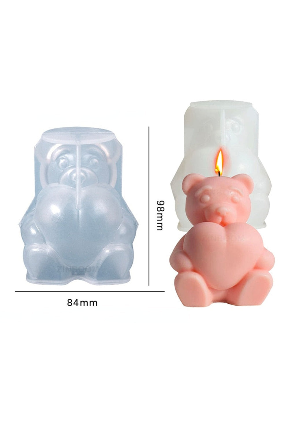 Teddy Bear Candle Mould for Crafting
