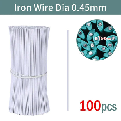 Reusable Plant Ties - 100 Pieces | Coated Wire | 8–20 cm