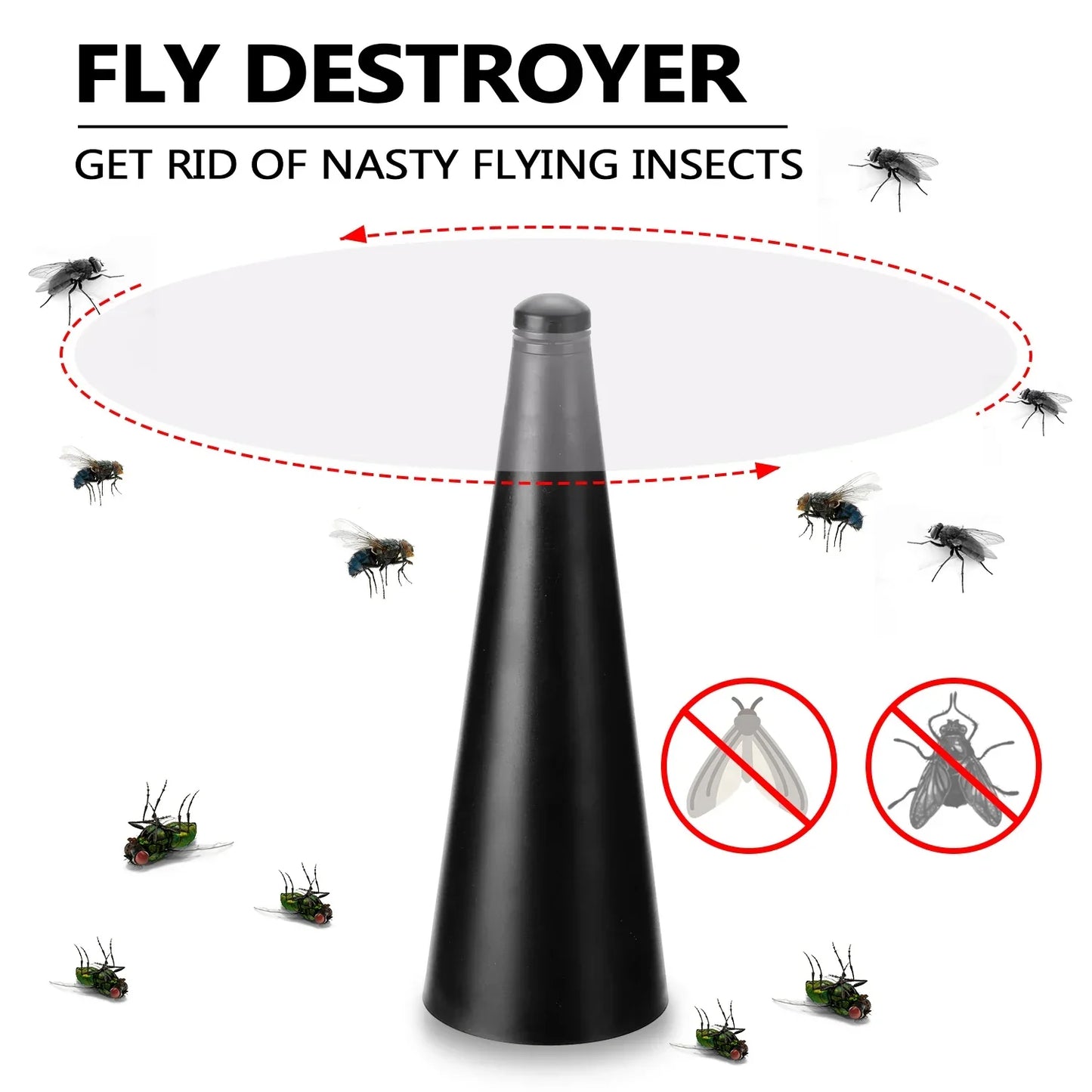 Insect Repellent Fan with 360° Rotation – Silent and Portable