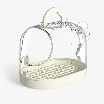 Lightweight Pet Carry Cage for Small Animals and Birds