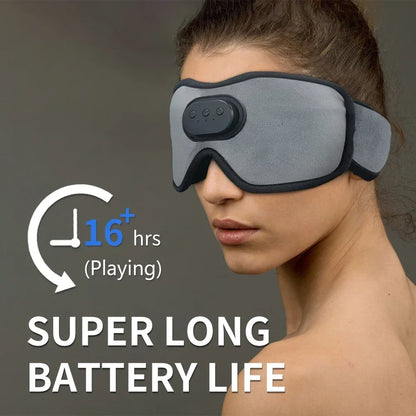 Bluetooth Eye Mask for Sleeping with Headphones | 3D Blackout Design, 10 Hours Playtime & Comfortable for Side Sleepers