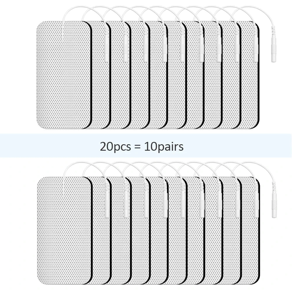 Therapeutic TENS Gel Electrode Pads - Muscle Stimulator Massage Patches for Physiotherapy Relief