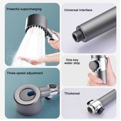 Shower Head with 9-Layer Filtration and Turbo Boost Technology