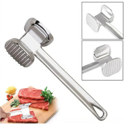 Aluminum Meat Tenderizer Hammer with Dual-Sided Design