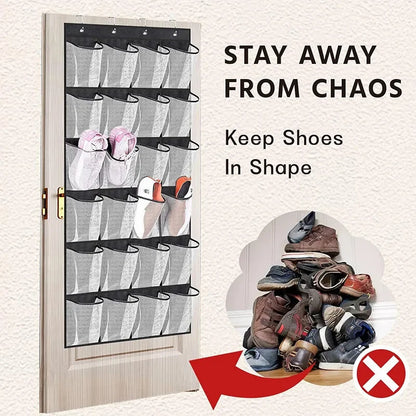 Hanging Shoe Organizer with 24 Compartments – Space-Saving Design
