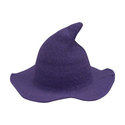 Chic Foldable Witch Hat – Cozy Crochet Accessory for Winter and Halloween