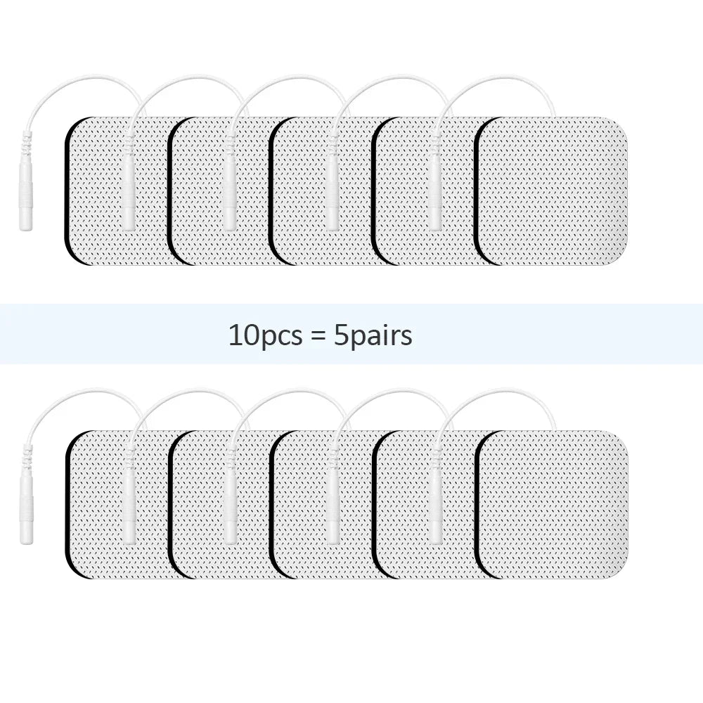 Therapeutic TENS Gel Electrode Pads - Muscle Stimulator Massage Patches for Physiotherapy Relief