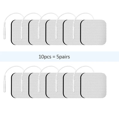 Therapeutic TENS Gel Electrode Pads - Muscle Stimulator Massage Patches for Physiotherapy Relief