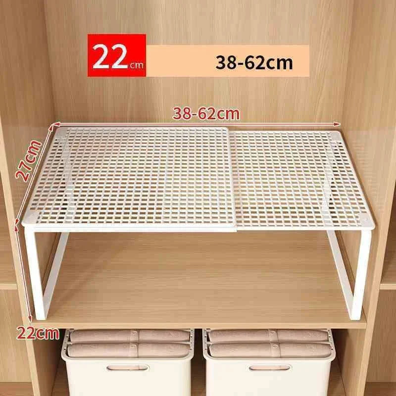 Expandable and Stackable Closet Shelf | Adjustable Steel Divider