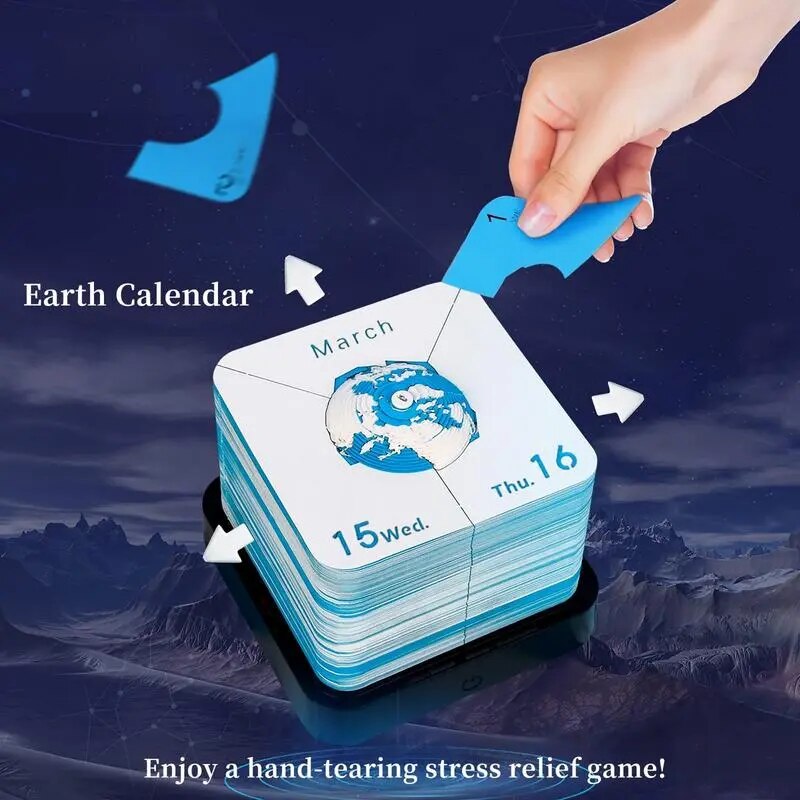 3D Planet Explorer Calendar Memo Pad